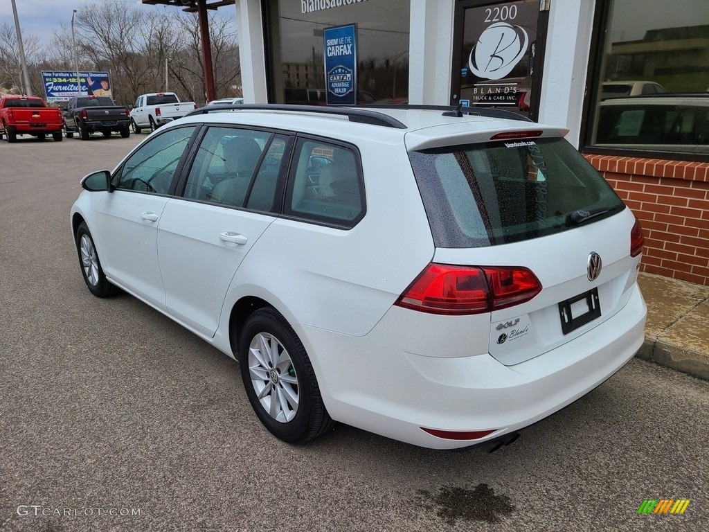 2015 Golf SportWagen S - Pure White / Beige photo #26