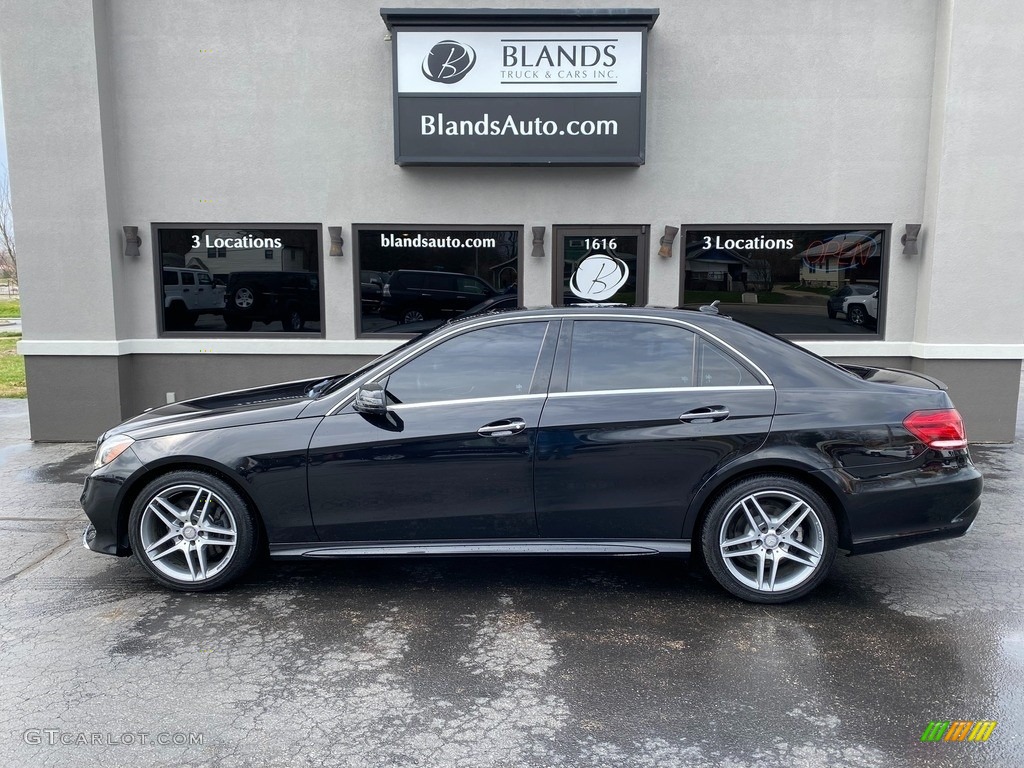 2016 E 400 4Matic Sedan - Black / Chestnut Brown/Black photo #1