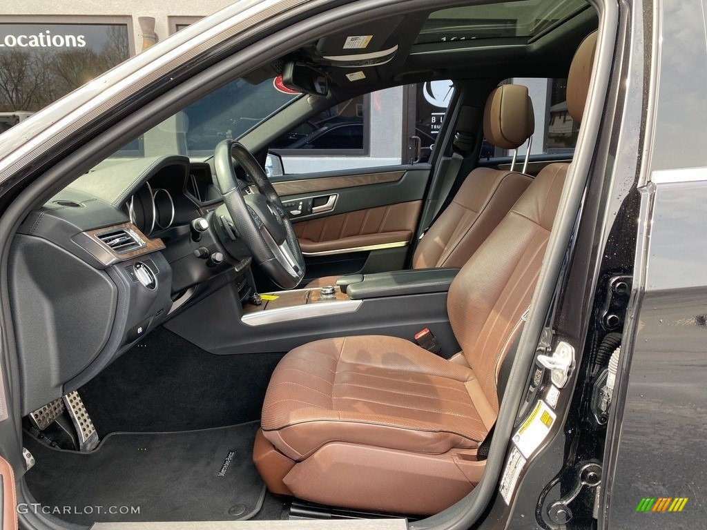 Chestnut Brown/Black Interior 2016 Mercedes-Benz E 400 4Matic Sedan Photo #141470765