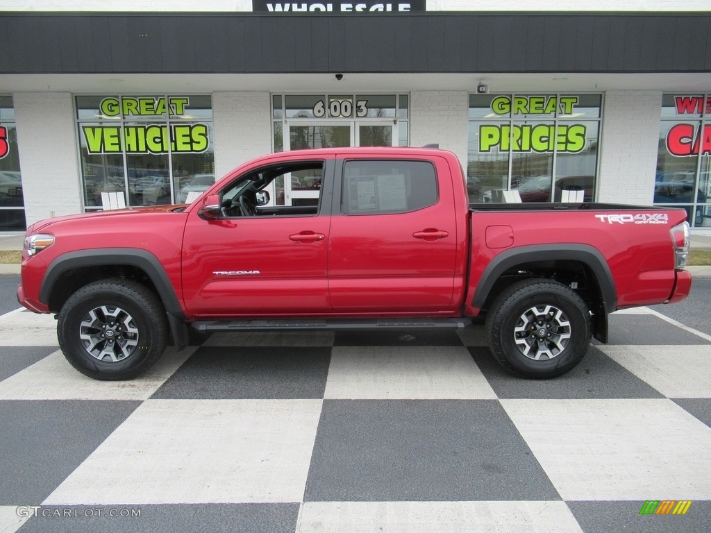 2020 Tacoma TRD Off Road Double Cab 4x4 - Barcelona Red Metallic / TRD Cement/Black photo #1