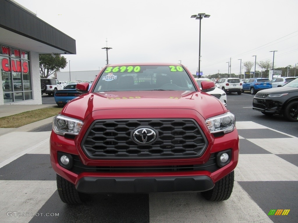 2020 Tacoma TRD Off Road Double Cab 4x4 - Barcelona Red Metallic / TRD Cement/Black photo #2
