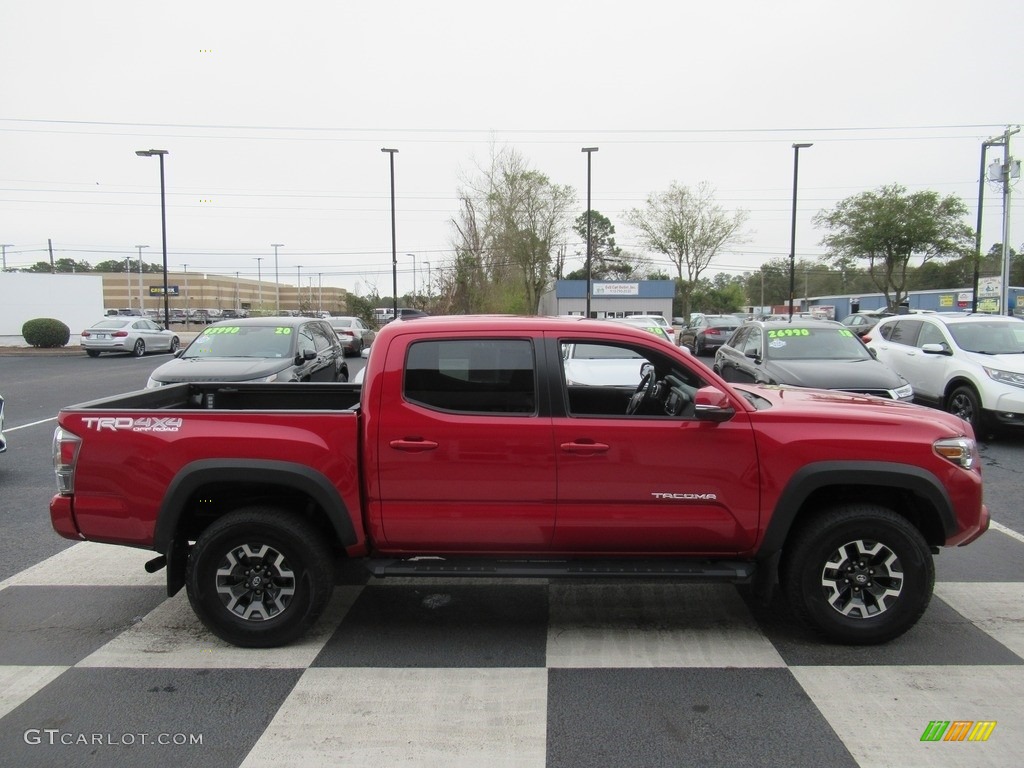 2020 Tacoma TRD Off Road Double Cab 4x4 - Barcelona Red Metallic / TRD Cement/Black photo #3