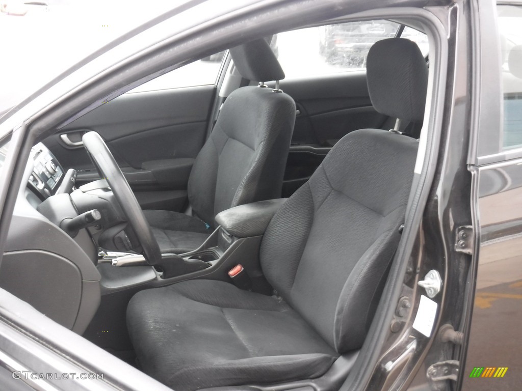 2013 Civic LX Sedan - Kona Coffee Metallic / Black photo #12