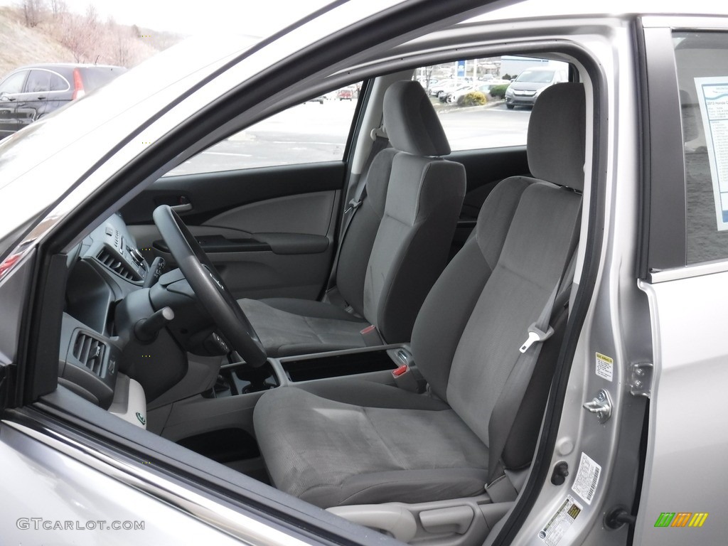 2013 CR-V LX AWD - Alabaster Silver Metallic / Gray photo #14