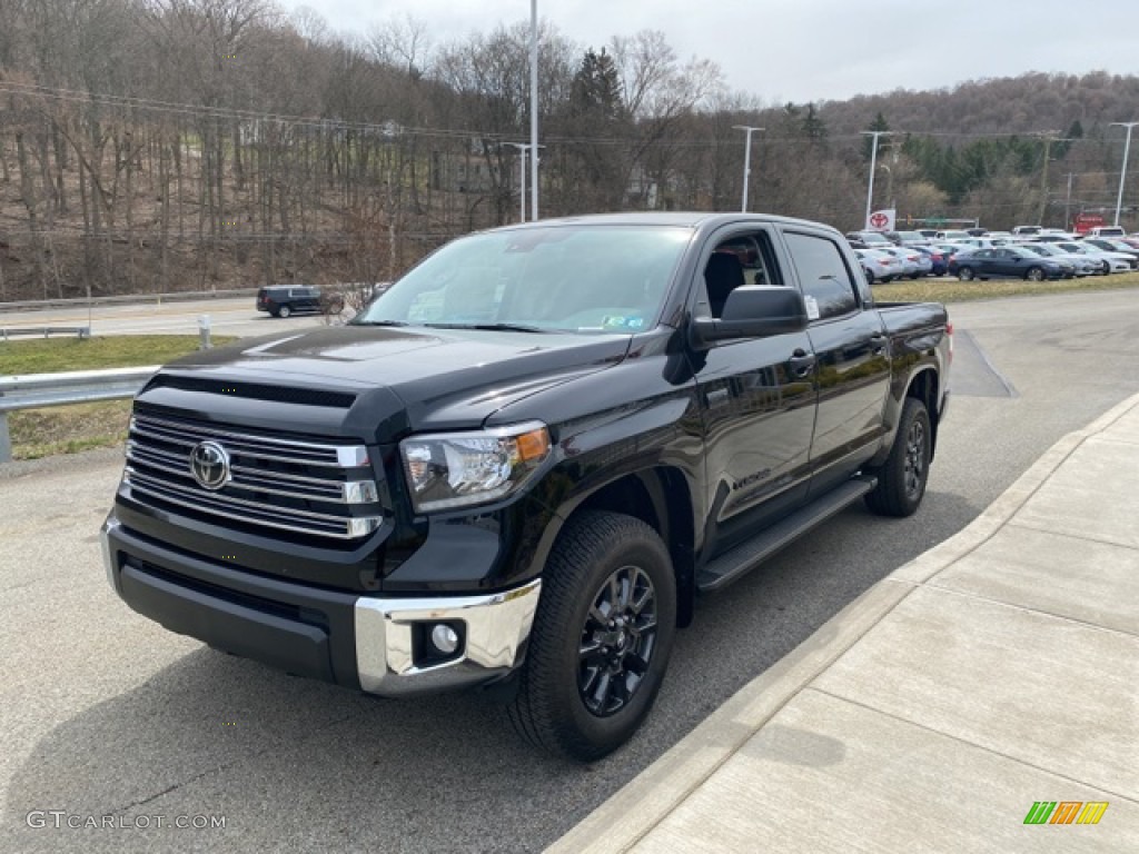 2021 Tundra SR5 CrewMax 4x4 - Midnight Black Metallic / Black photo #12