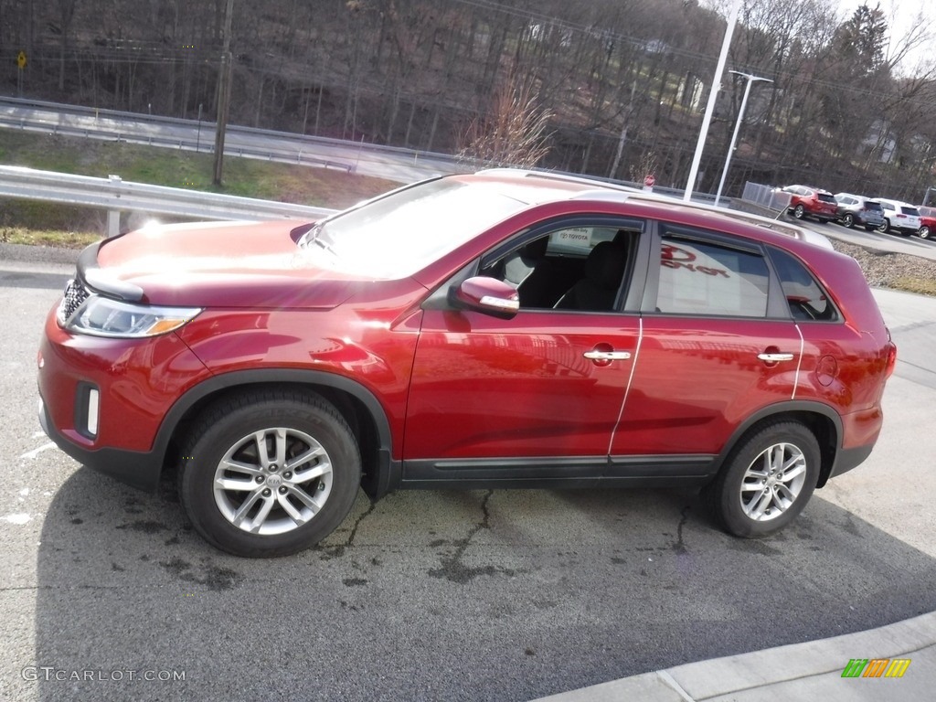 2015 Sorento LX - Remington Red / Black photo #11