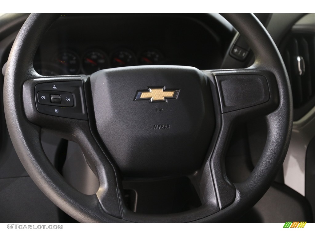 2020 Silverado 1500 Custom Crew Cab 4x4 - Northsky Blue Metallic / Jet Black photo #8