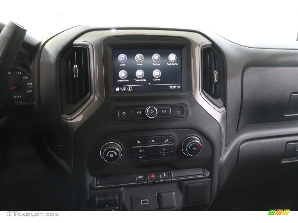 2020 Silverado 1500 Custom Crew Cab 4x4 - Northsky Blue Metallic / Jet Black photo #10