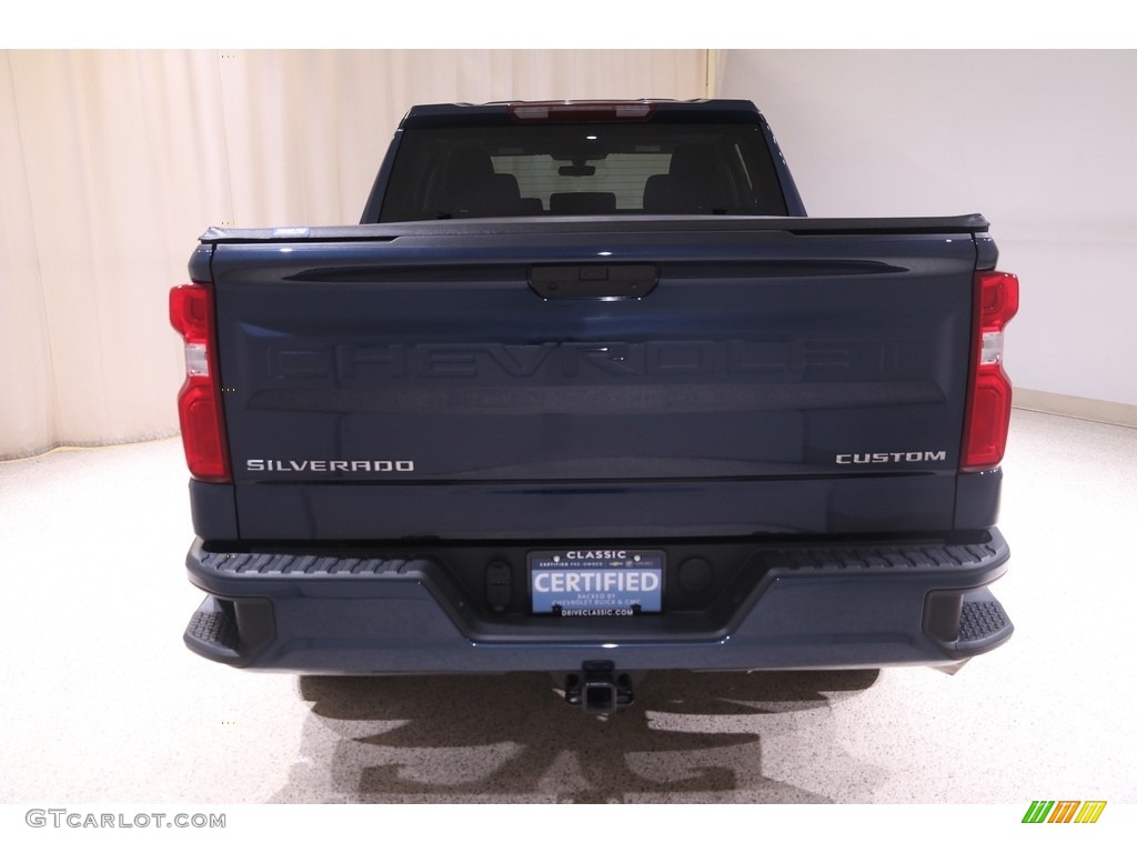 2020 Silverado 1500 Custom Crew Cab 4x4 - Northsky Blue Metallic / Jet Black photo #18