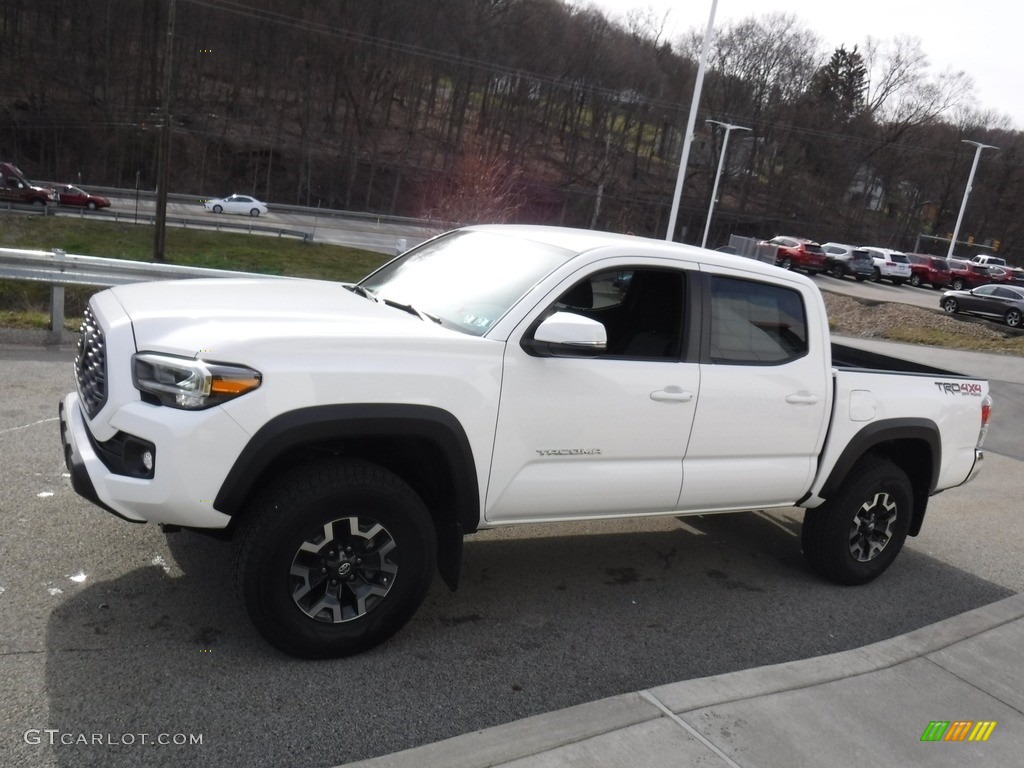 Super White 2021 Toyota Tacoma TRD Off Road Double Cab 4x4 Exterior Photo #141475031