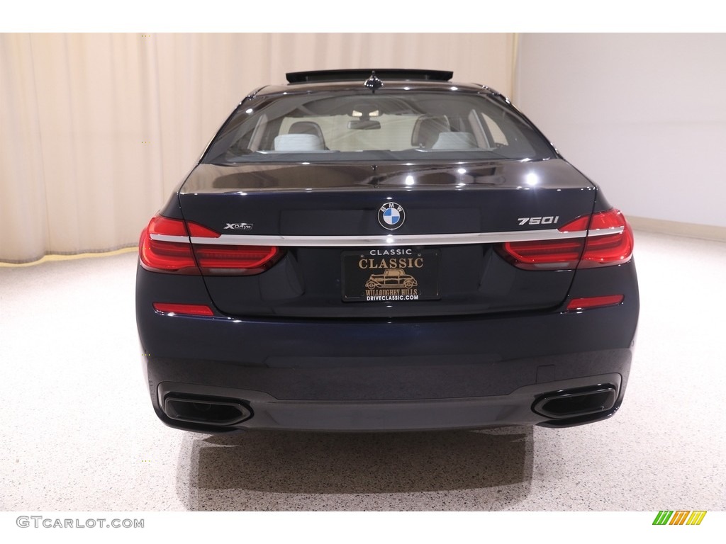 2018 7 Series 750i xDrive Sedan - Carbon Black Metallic / Black photo #25
