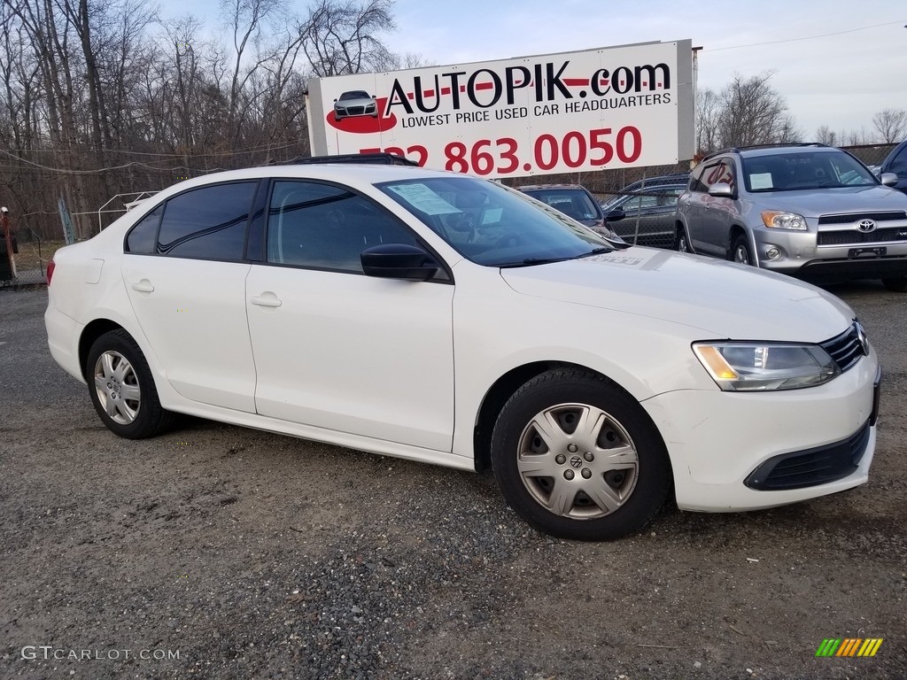 2013 Jetta S Sedan - Candy White / Titan Black photo #2