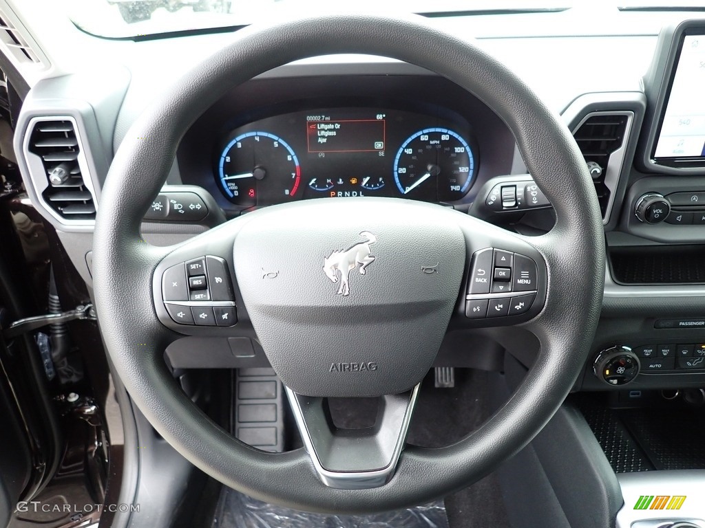 2021 Ford Bronco Sport Big Bend 4x4 Medium Dark Slate Steering Wheel Photo #141477953