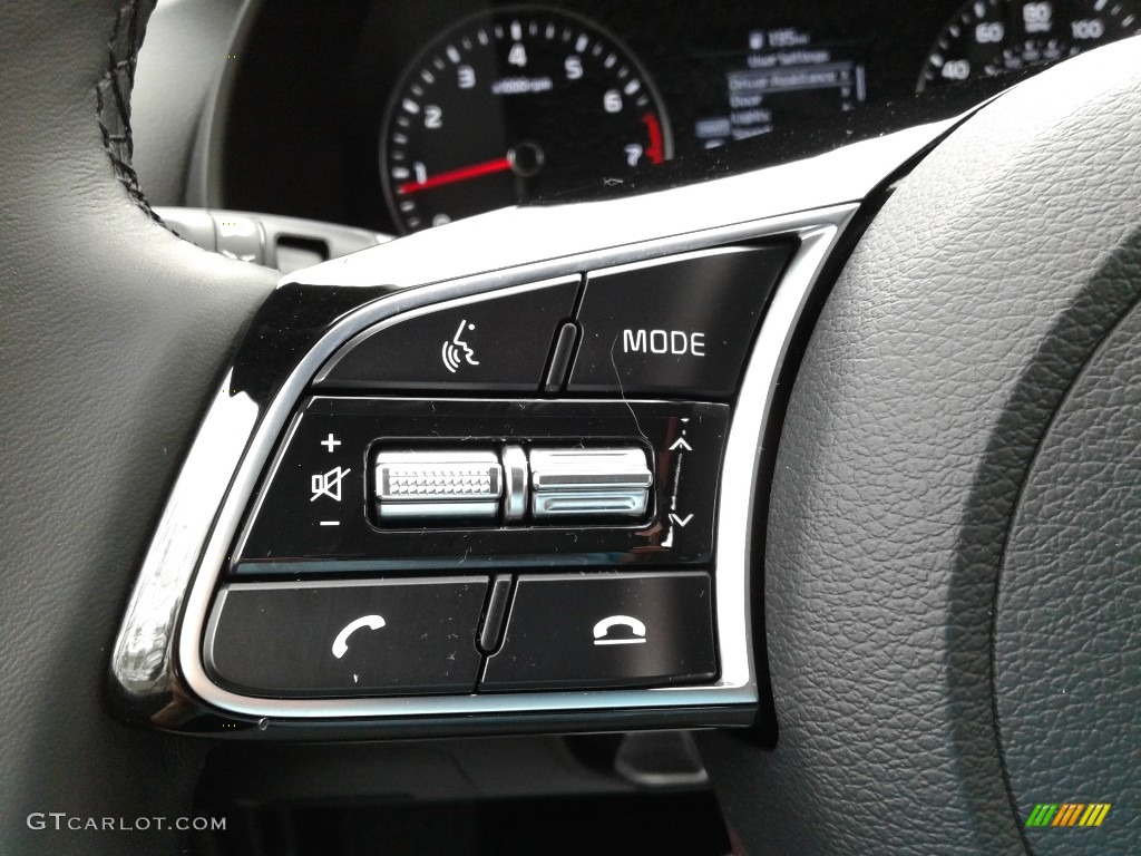 2019 Kia Forte EX Black Steering Wheel Photo #141478166