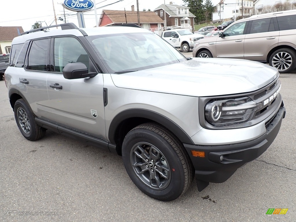 Iconic Silver Metallic 2021 Ford Bronco Sport Big Bend 4x4 Exterior Photo #141478187