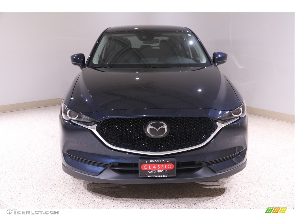 2018 CX-5 Touring AWD - Deep Crystal Blue Mica / Black photo #2
