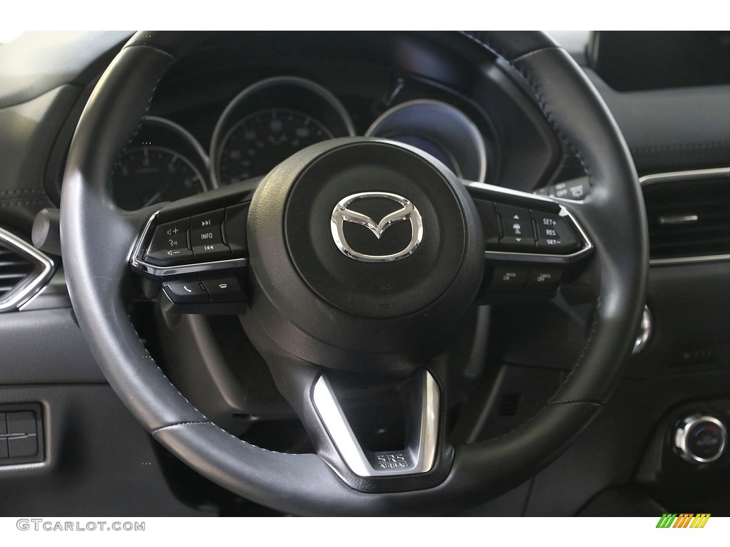 2018 CX-5 Touring AWD - Deep Crystal Blue Mica / Black photo #7