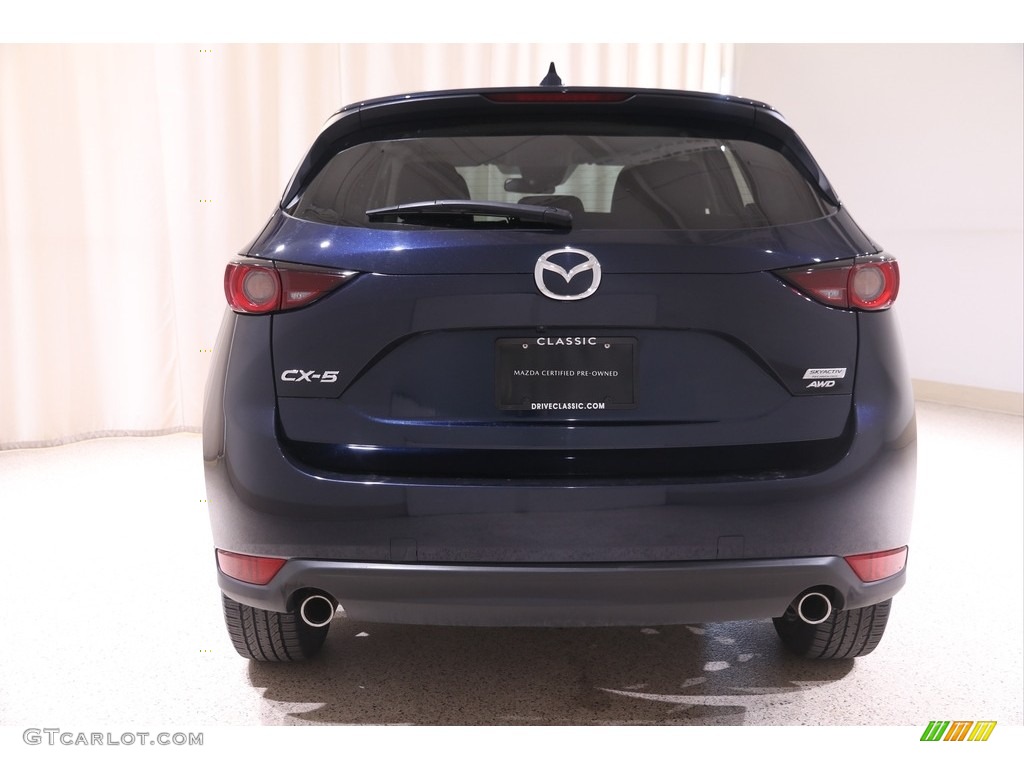 2018 CX-5 Touring AWD - Deep Crystal Blue Mica / Black photo #18