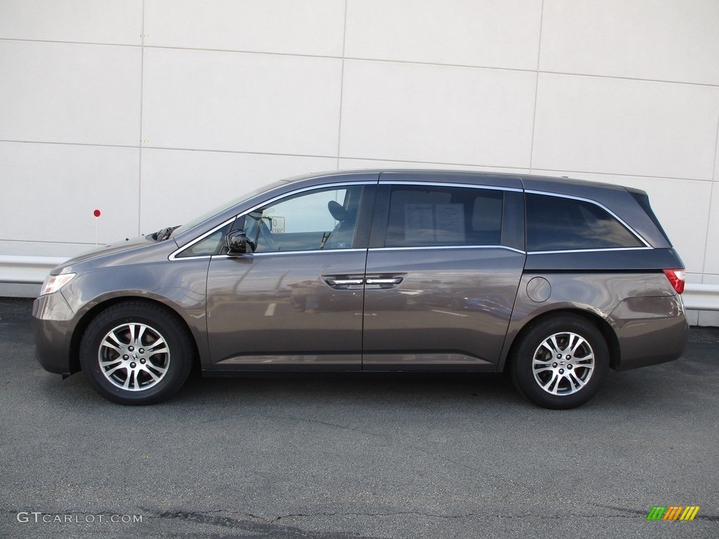 2012 Odyssey EX-L - Smoky Topaz Metallic / Gray photo #2