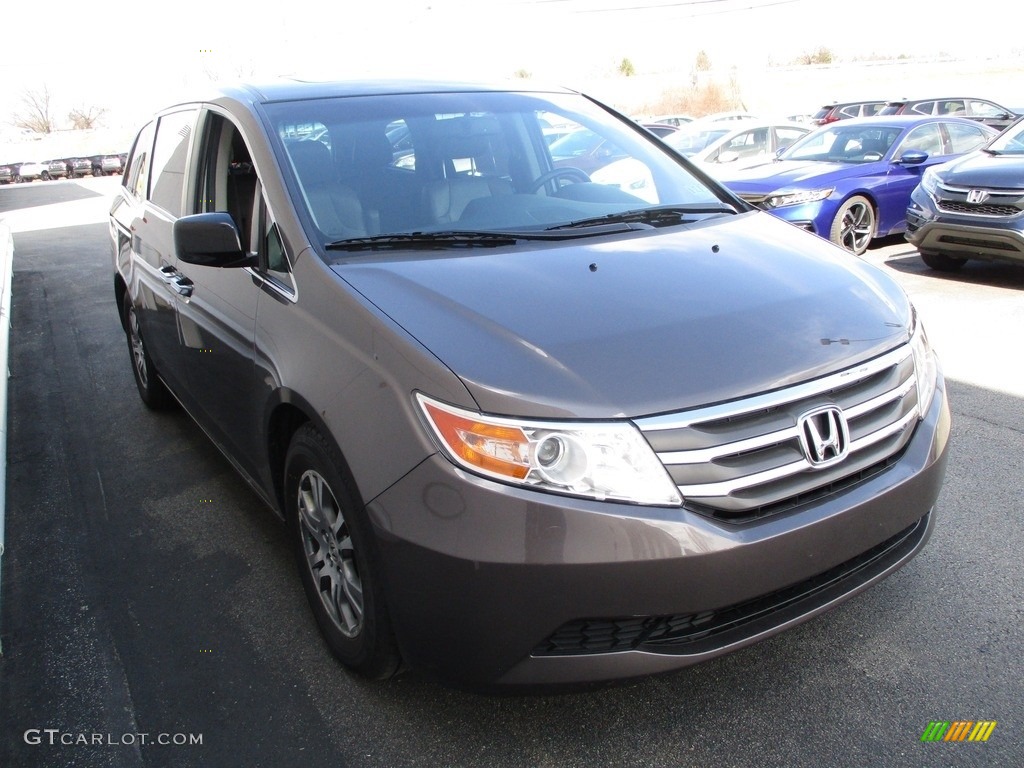 2012 Odyssey EX-L - Smoky Topaz Metallic / Gray photo #7