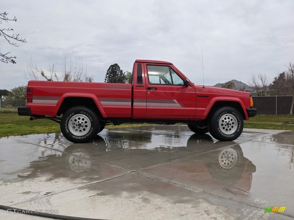 1991 Comanche Eliminator 4x4 - Colorado Red / Gray photo #1