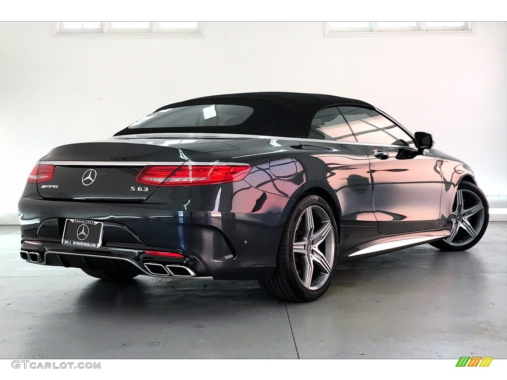 2017 S 63 AMG 4Matic Cabriolet - Magnetite Black Metallic / designo Saddle Brown/Black photo #13