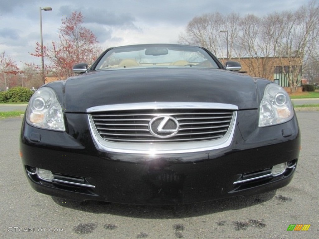 2008 SC 430 Convertible - Obsidian Black / Camel photo #4