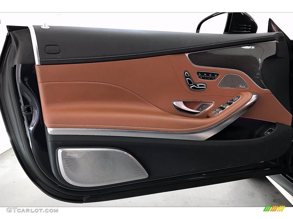 2017 Mercedes-Benz S 63 AMG 4Matic Cabriolet designo Saddle Brown/Black Door Panel Photo #141481346
