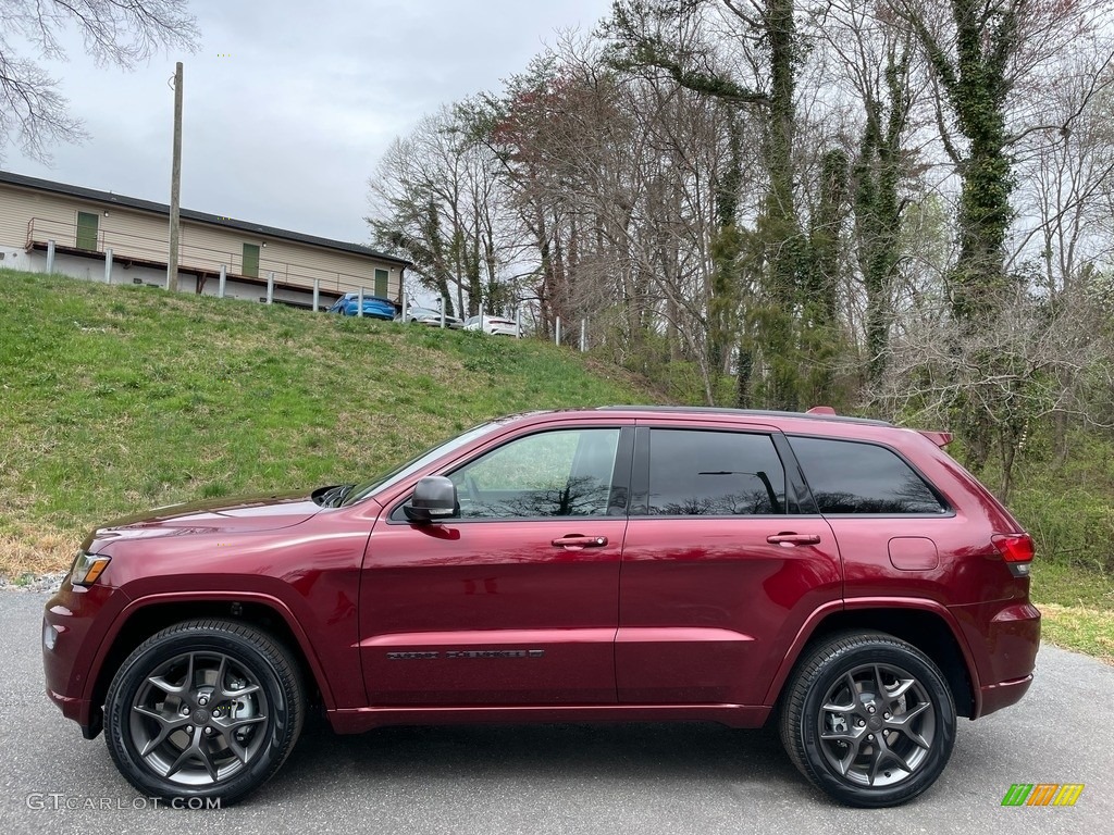 Velvet Red Pearl 2021 Jeep Grand Cherokee Limited 4x4 Exterior Photo #141482480