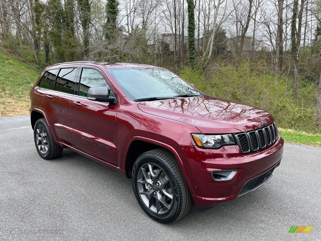 Velvet Red Pearl 2021 Jeep Grand Cherokee Limited 4x4 Exterior Photo #141482531