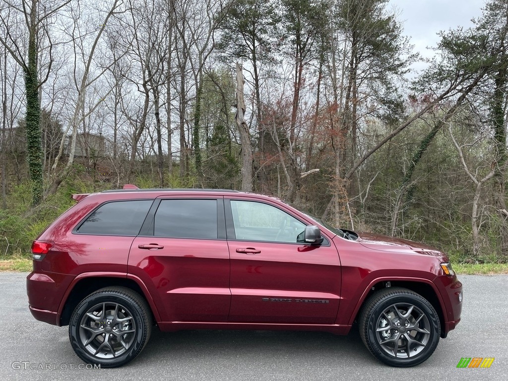 Velvet Red Pearl 2021 Jeep Grand Cherokee Limited 4x4 Exterior Photo #141482549