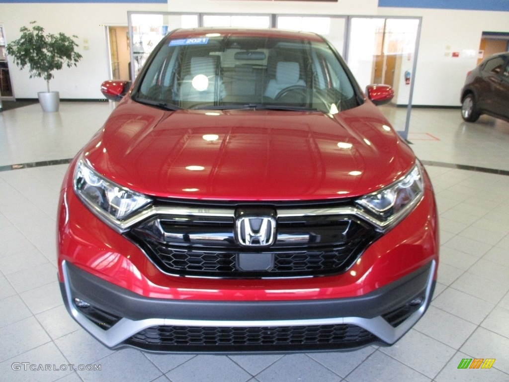2021 CR-V EX AWD - Radiant Red Metallic / Gray photo #2