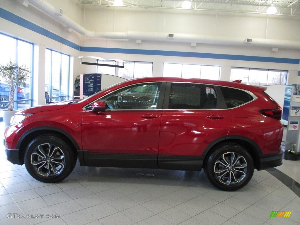 2021 CR-V EX AWD - Radiant Red Metallic / Gray photo #10