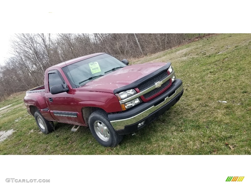 2004 Silverado 1500 Z71 Regular Cab 4x4 - Sport Red Metallic / Dark Charcoal photo #2