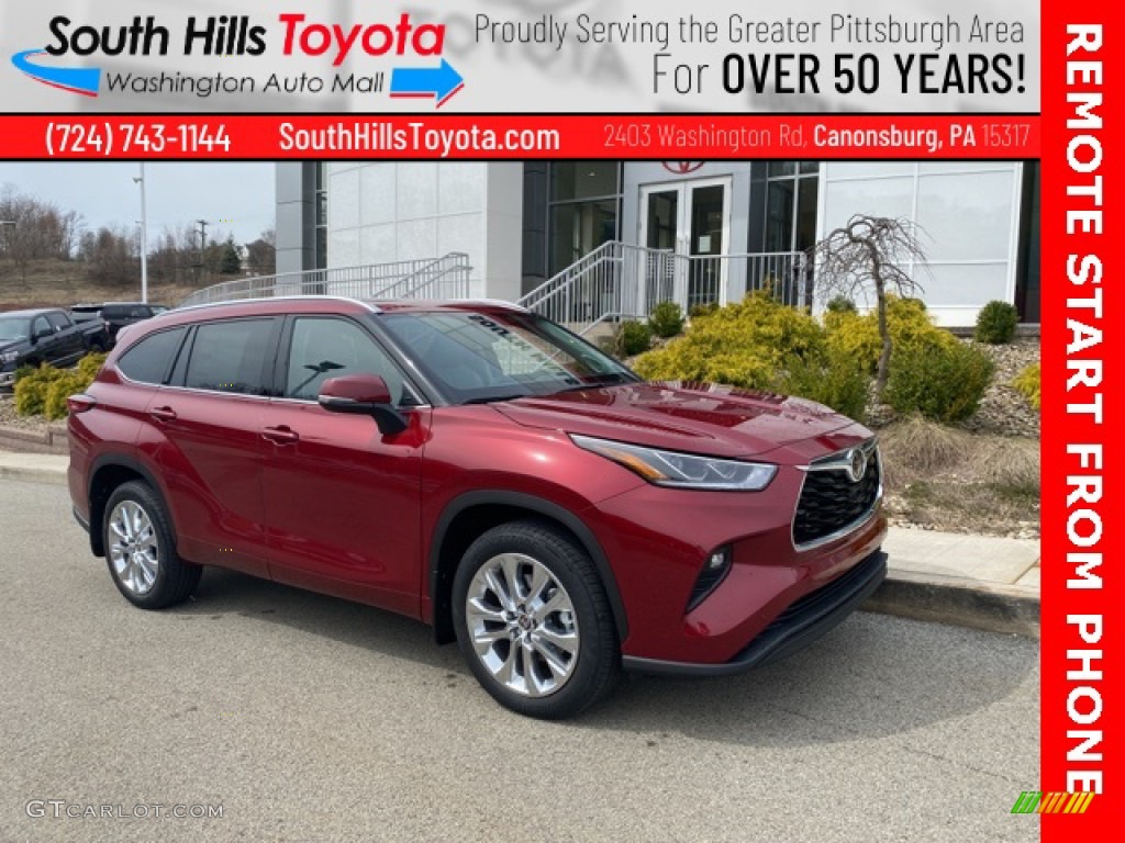 2021 Highlander Limited AWD - Ruby Flare Pearl / Graphite photo #1