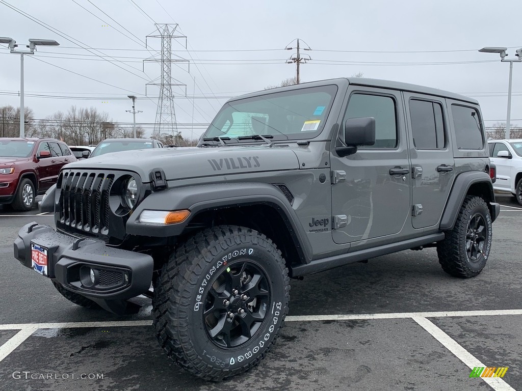 2021 Wrangler Unlimited Willys 4x4 - Sting-Gray / Black photo #1