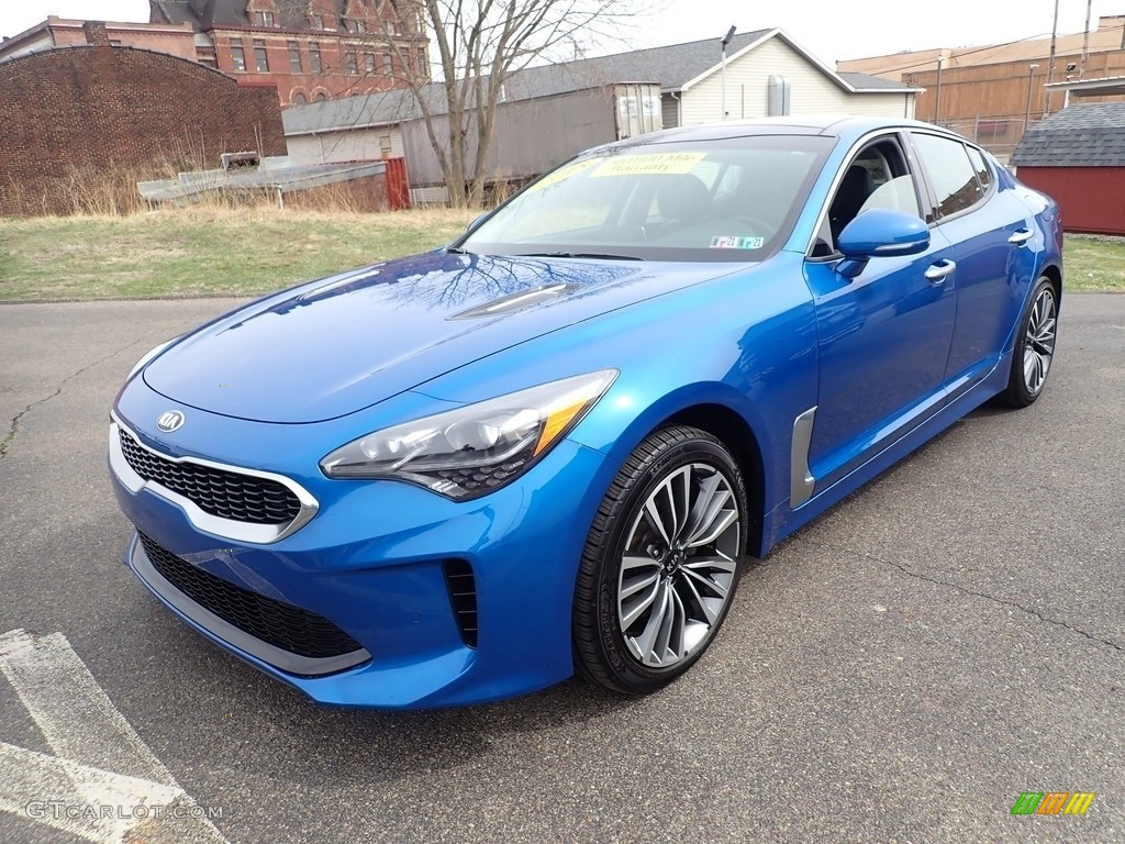 Micro Blue Pearl 2018 Kia Stinger Premium Exterior Photo #141486155