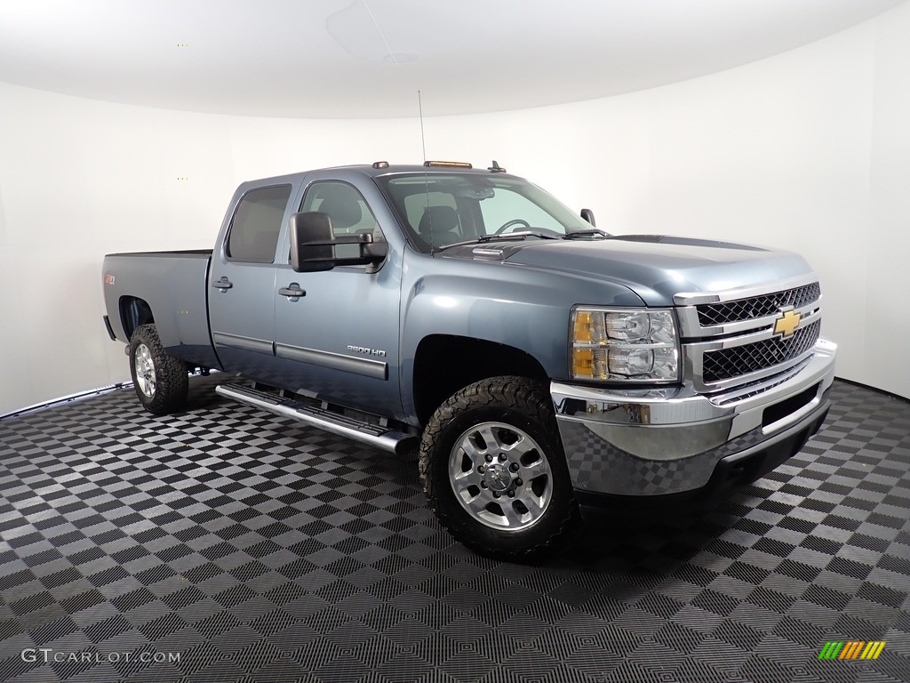 2014 Silverado 2500HD LT Crew Cab 4x4 - Graystone Metallic / Ebony photo #2