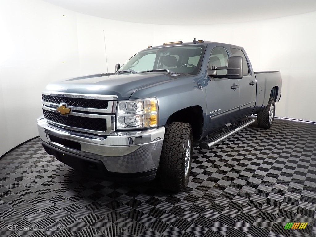 2014 Silverado 2500HD LT Crew Cab 4x4 - Graystone Metallic / Ebony photo #7