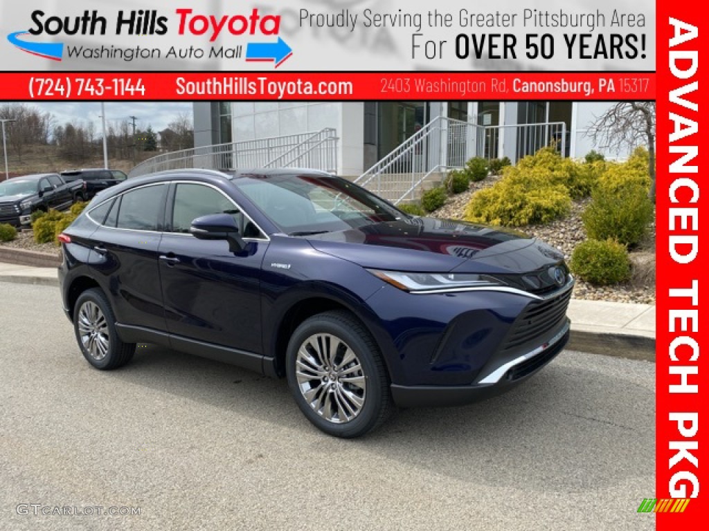 2021 Venza Hybrid Limited AWD - Blueprint / Black photo #1