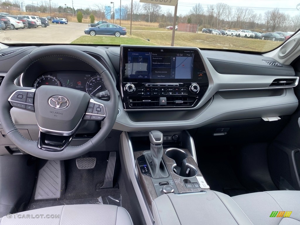 2021 Toyota Highlander Platinum AWD Graphite Dashboard Photo #141488580
