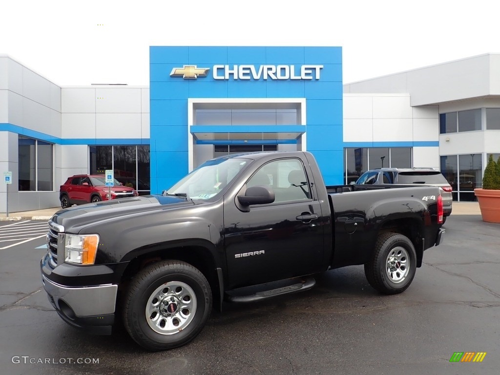 2012 Sierra 1500 Regular Cab 4x4 - Onyx Black / Dark Titanium photo #1