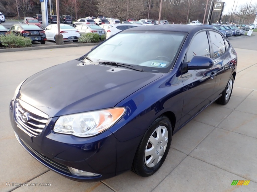 2010 Elantra GLS - Regatta Blue / Beige photo #6