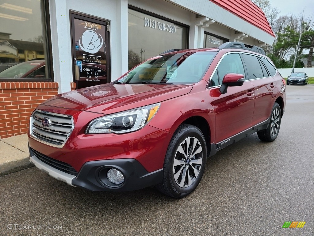 2017 Outback 3.6R Limited - Venetian Red Pearl / Slate Black photo #2