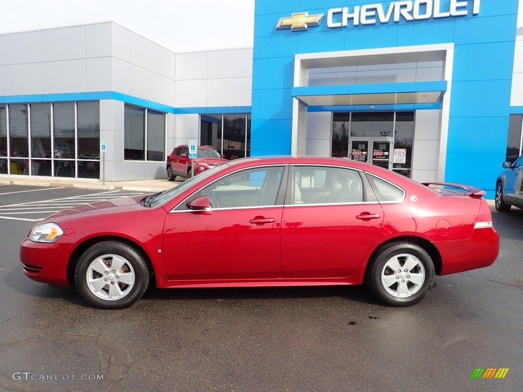 2009 Impala LT - Red Jewel Tintcoat / Neutral photo #3