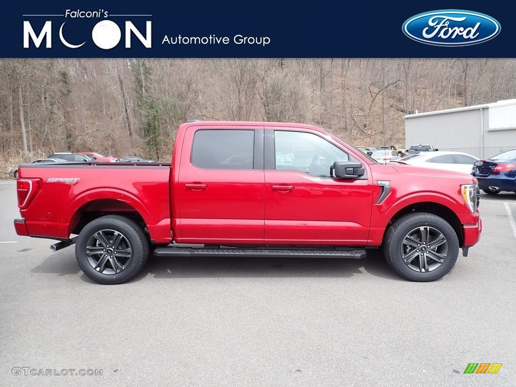2021 F150 XLT SuperCrew 4x4 - Rapid Red / Black photo #1