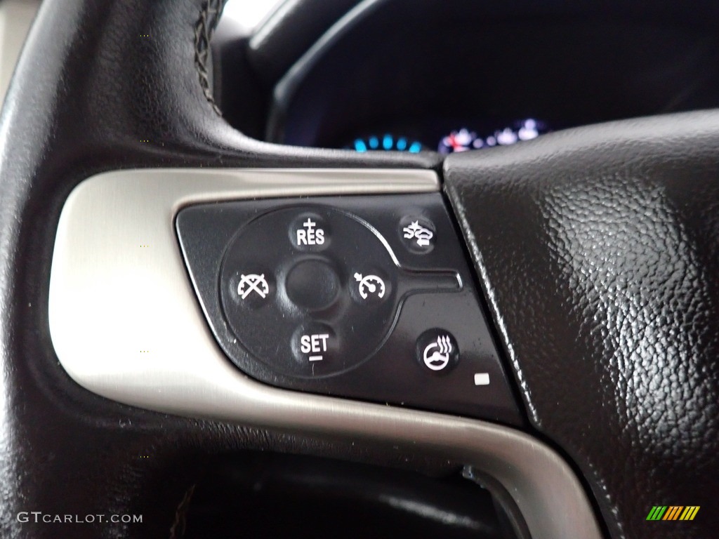 2018 GMC Sierra 3500HD Denali Crew Cab 4x4 Jet Black Steering Wheel Photo #141491438