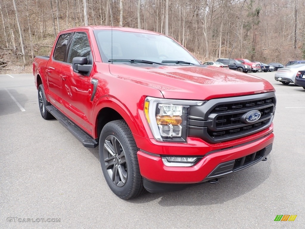 2021 F150 XLT SuperCrew 4x4 - Rapid Red / Black photo #3