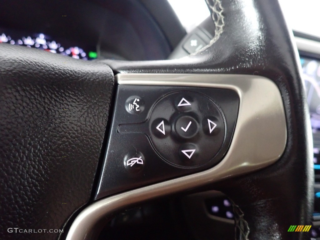 2018 GMC Sierra 3500HD Denali Crew Cab 4x4 Jet Black Steering Wheel Photo #141491459