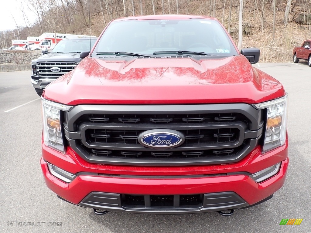 2021 F150 XLT SuperCrew 4x4 - Rapid Red / Black photo #4